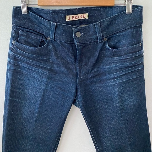 J Brand Dark Wash Skinny Low Rise Jeans - Picture 2 of 9